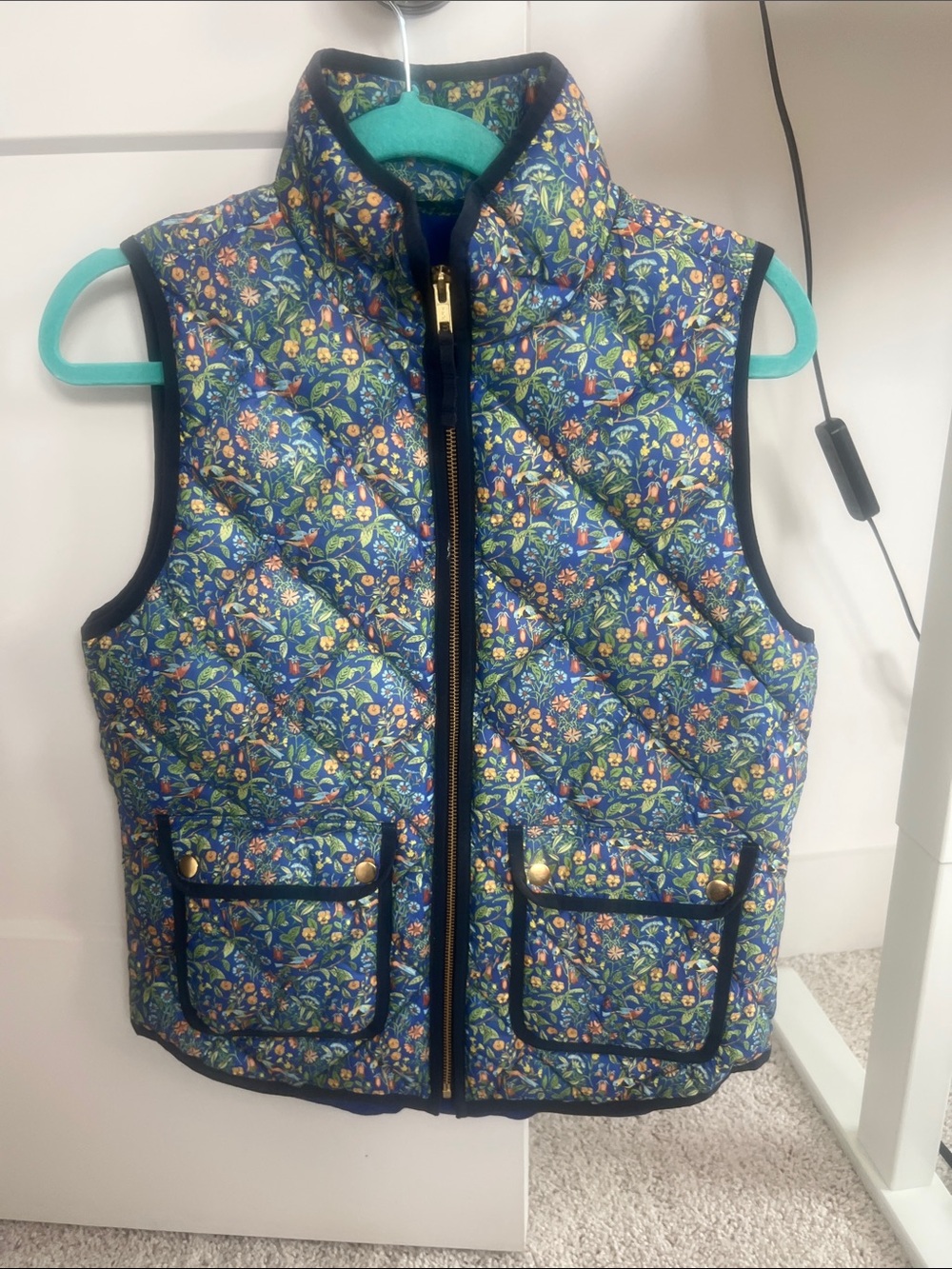 NWOT J. Crew x liberty london puffy vest small